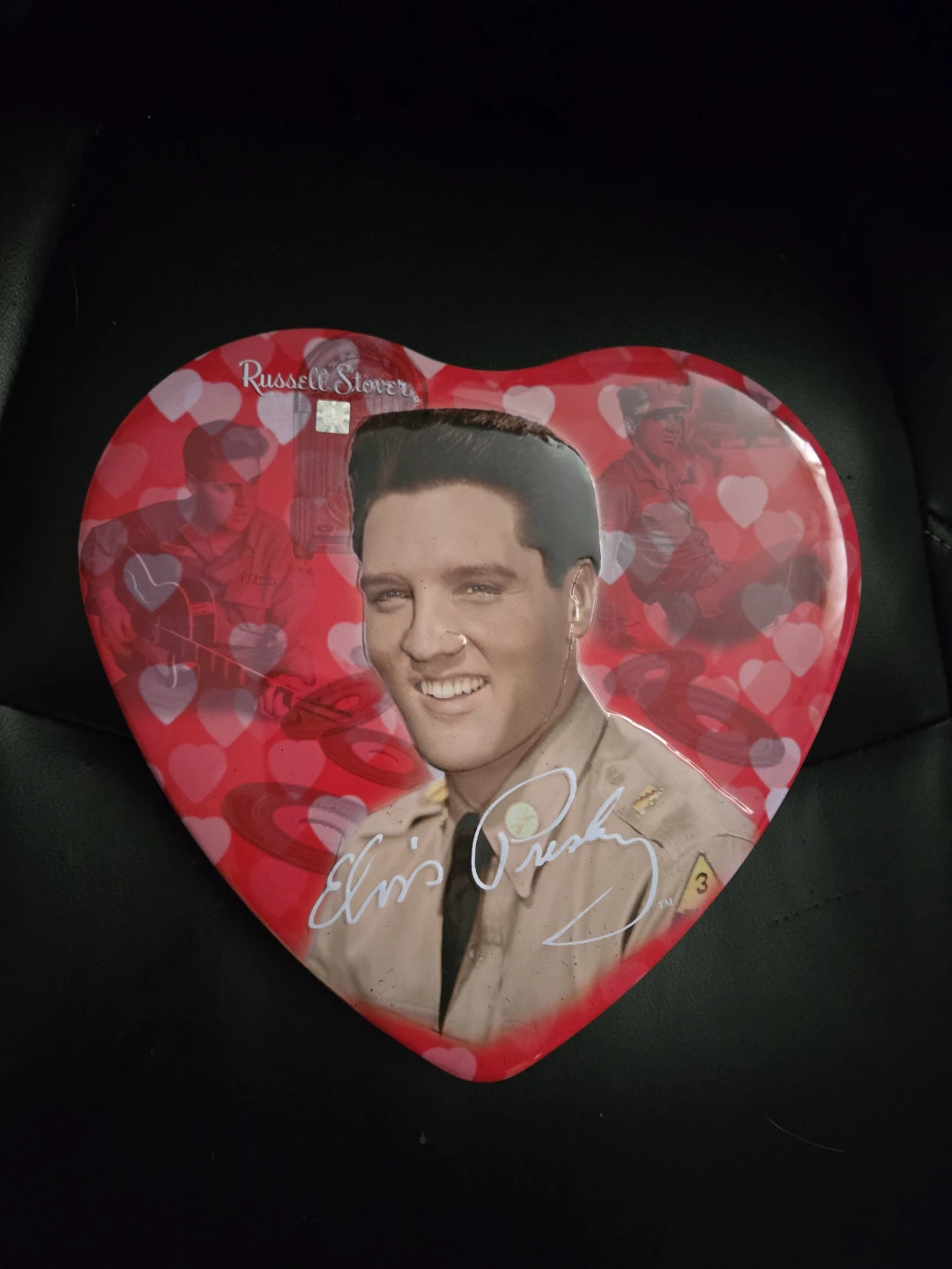 Russell Stover Heart Shaped Elvis Presley Tin