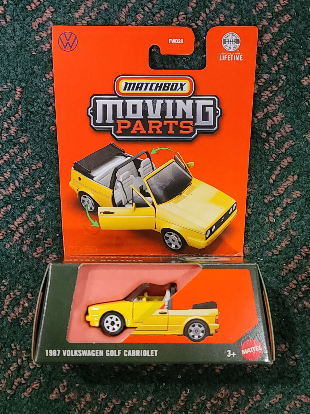 Matchbox Moving Parts 1987 Volkswagen Golf Cabriolet