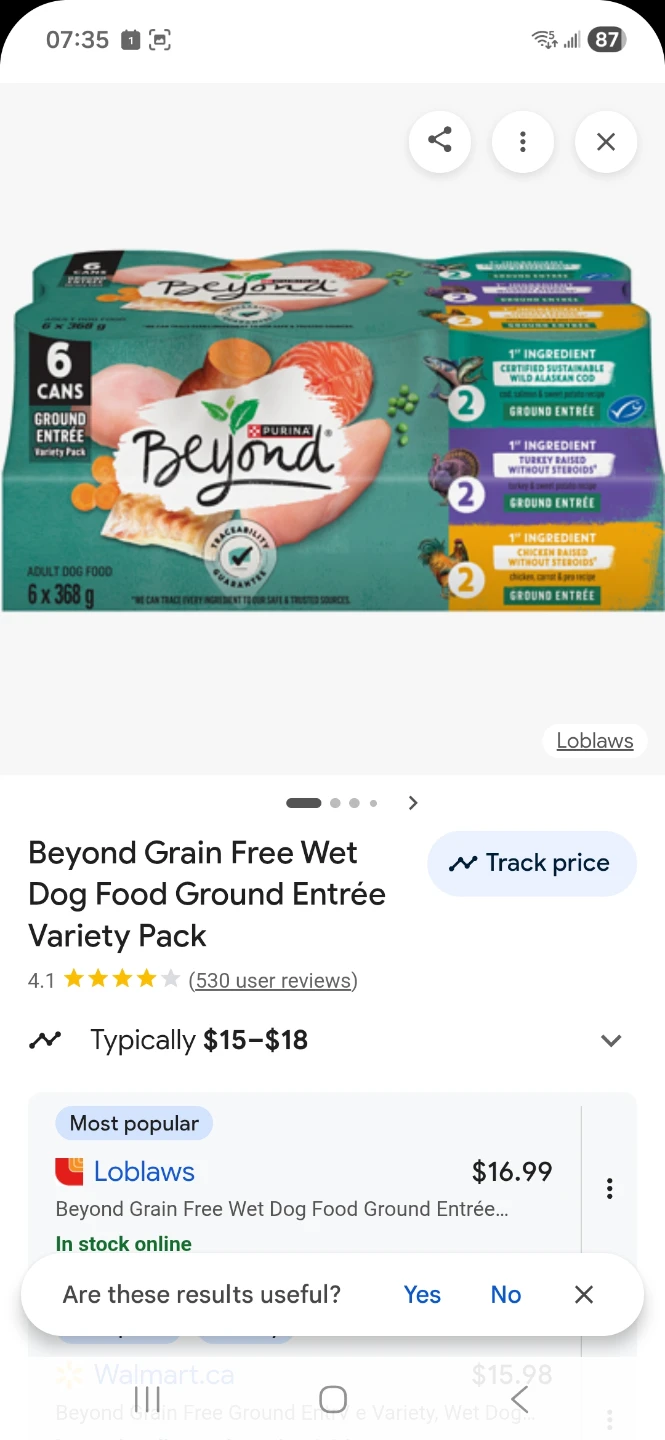 Beyond Grain Free Wet Dog Food Variety Pack - 6 Cans
