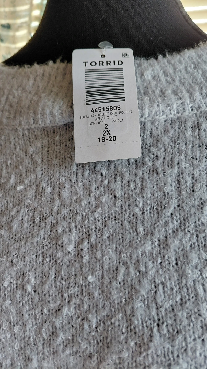 Torrid Boucle Knit Crew Neck Tunic Sweater - photo 2