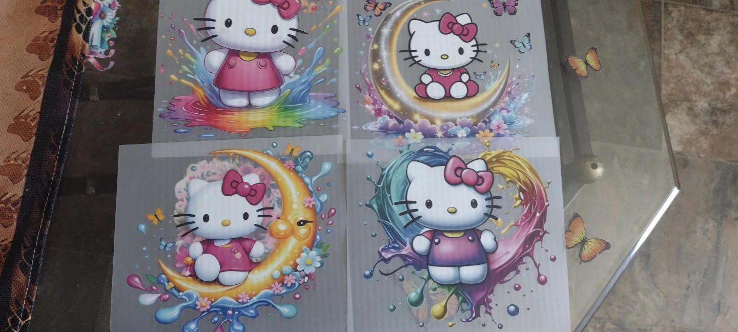 Hello Kitty Transfer Sheets - Set of 4