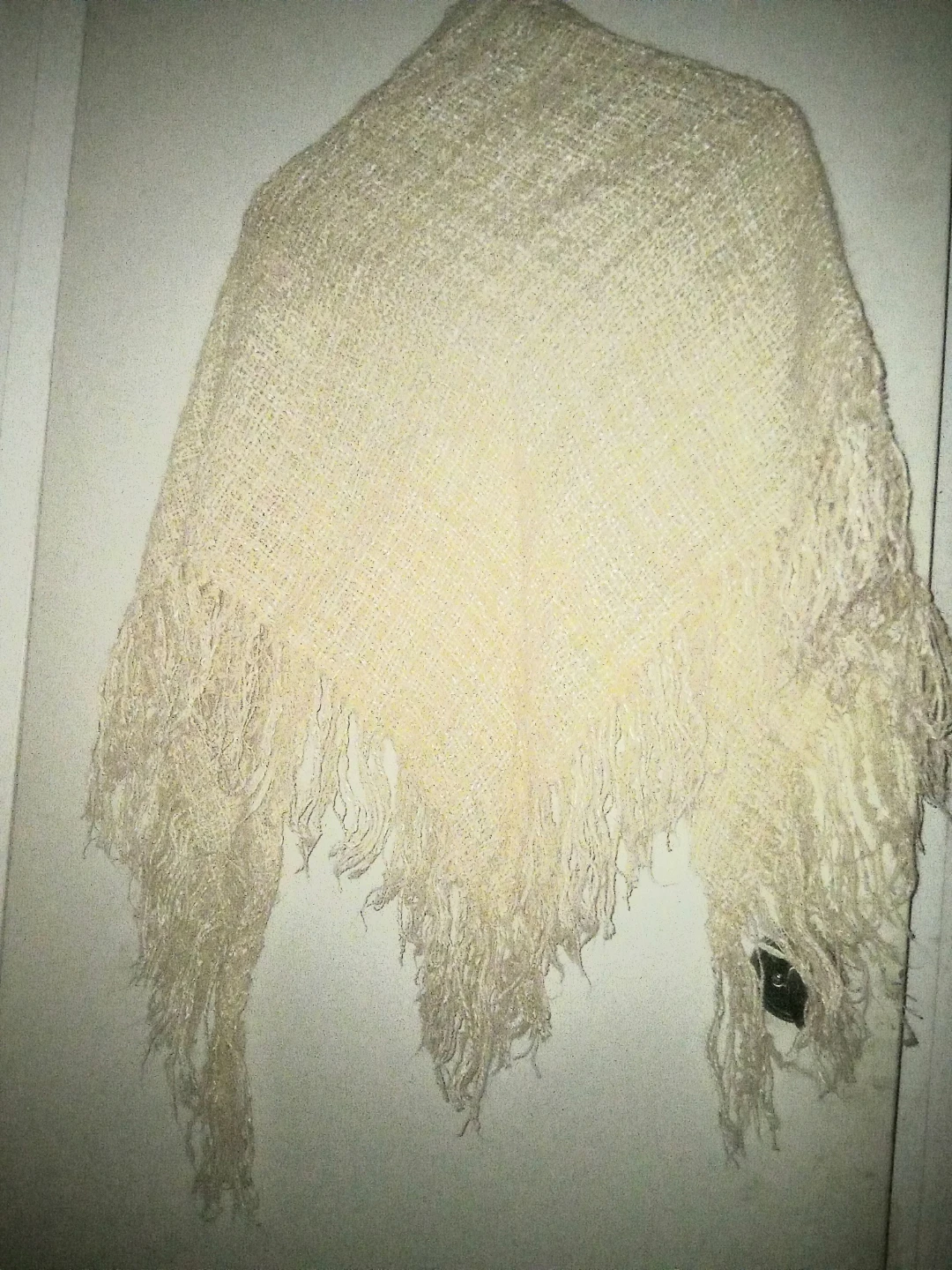 Cream Fringe Shawl - photo 2