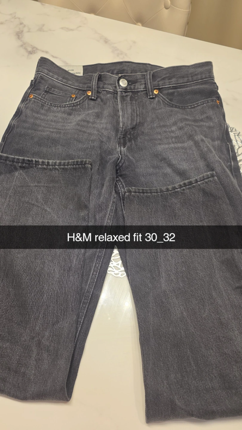 Used H&M Relaxed Fit Jeans - Grey - Size 30/32 - photo 4