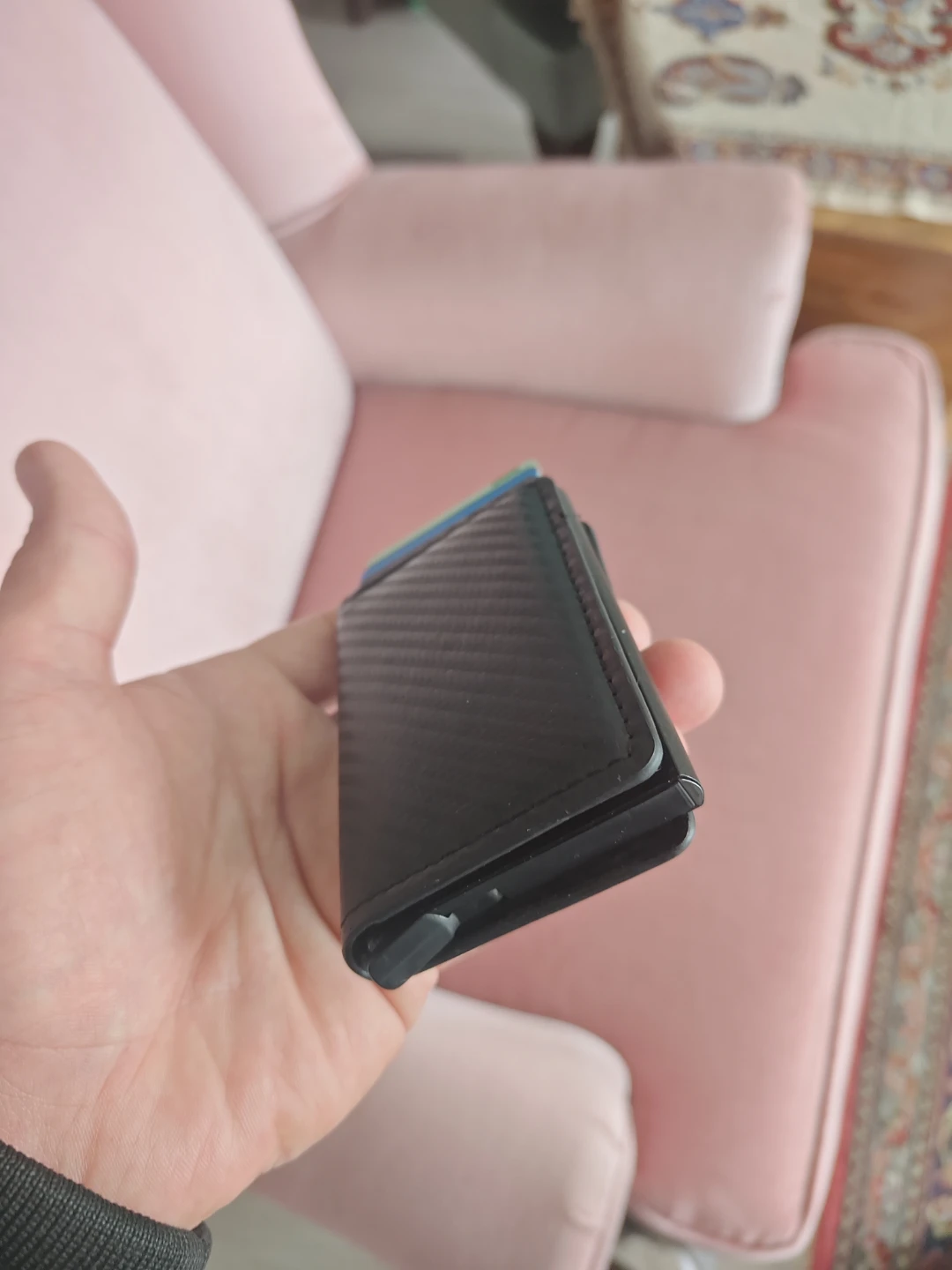 Black Automatic Card Holder Wallet - photo 3