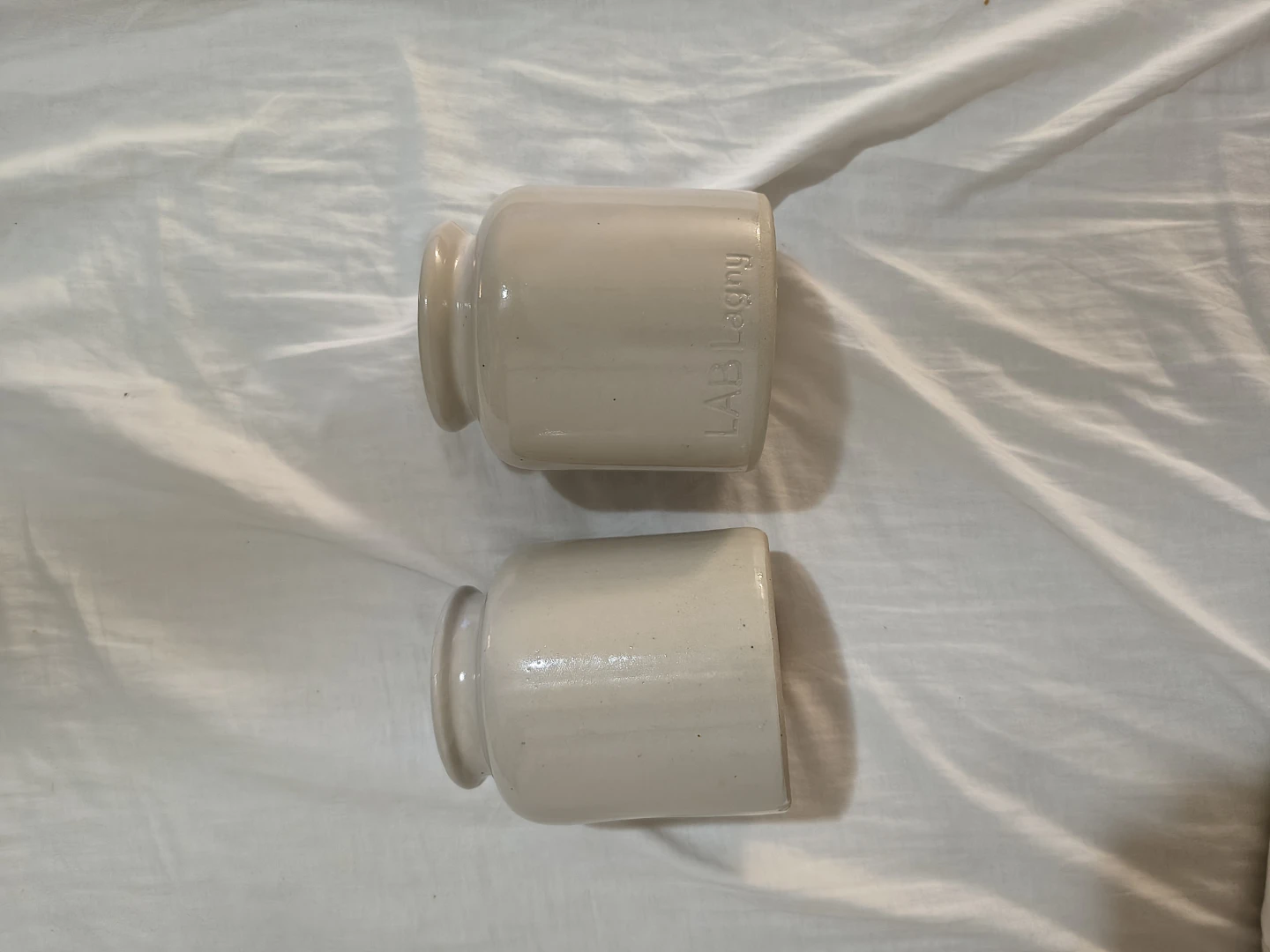A.B. Lagny Small Ceramic Pots (Set of 2)