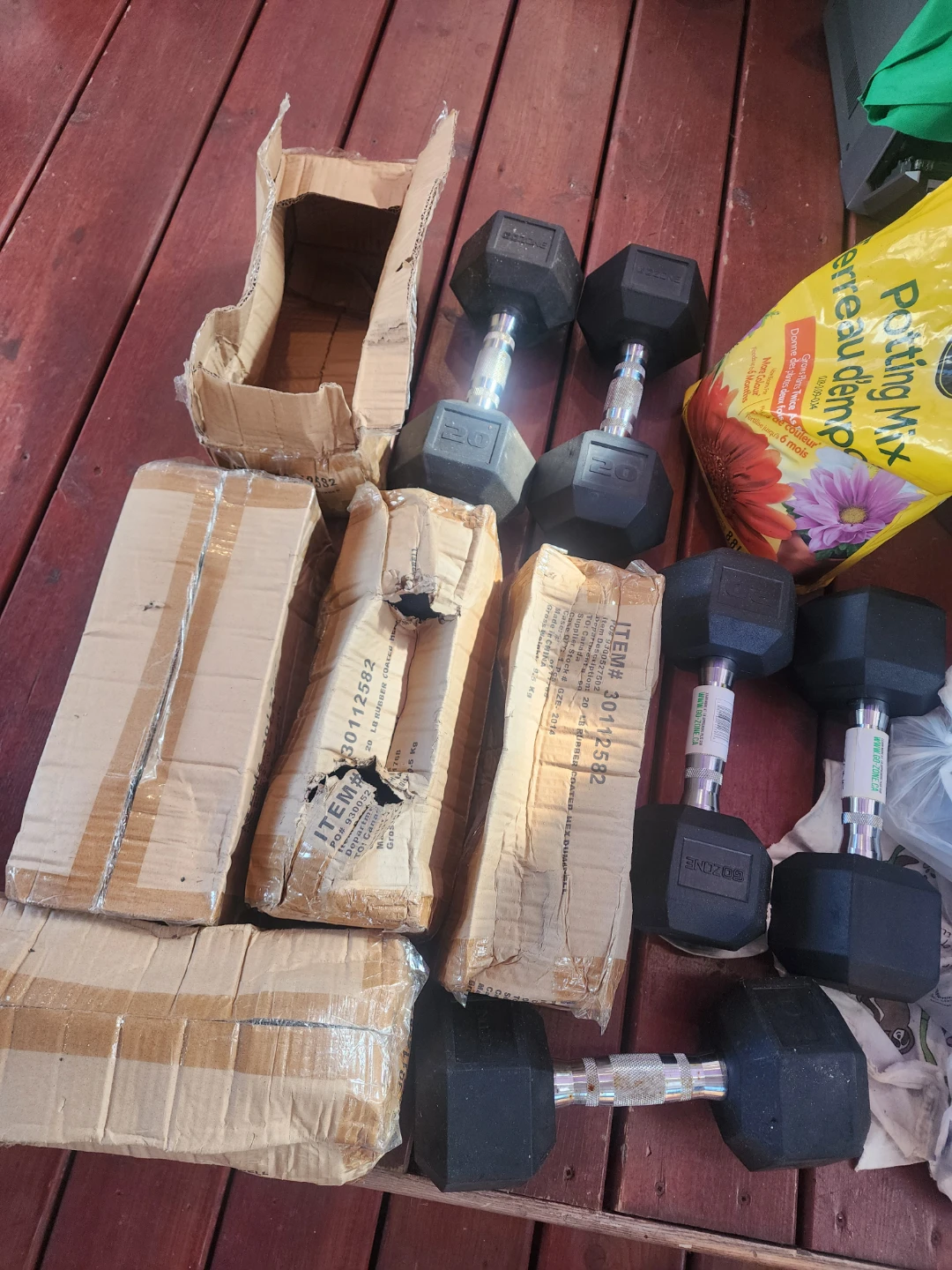 GoZone 20 lb Hex Dumbbells (Pair) in box 📦 brand new!! - photo 2