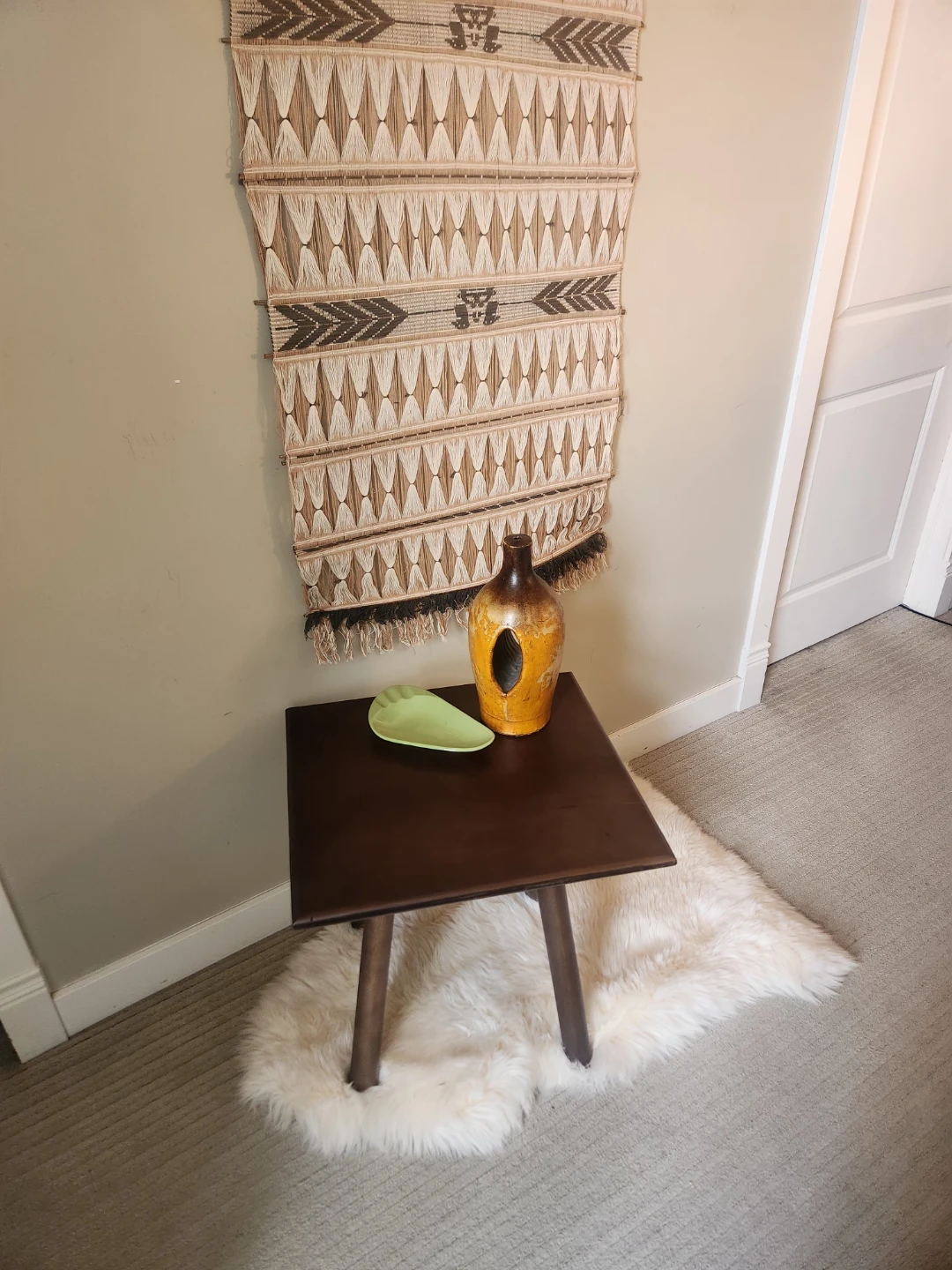 UNIQUE Square top MCM style Side Table