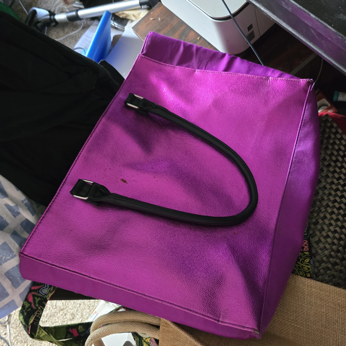 Metallic Pink Tote Bag