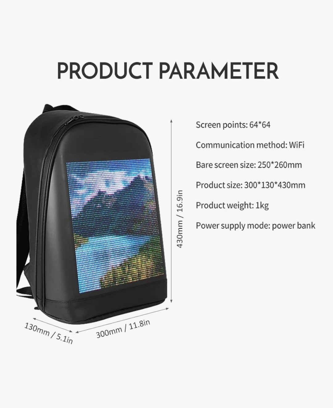 LED Display Backpack - photo 3