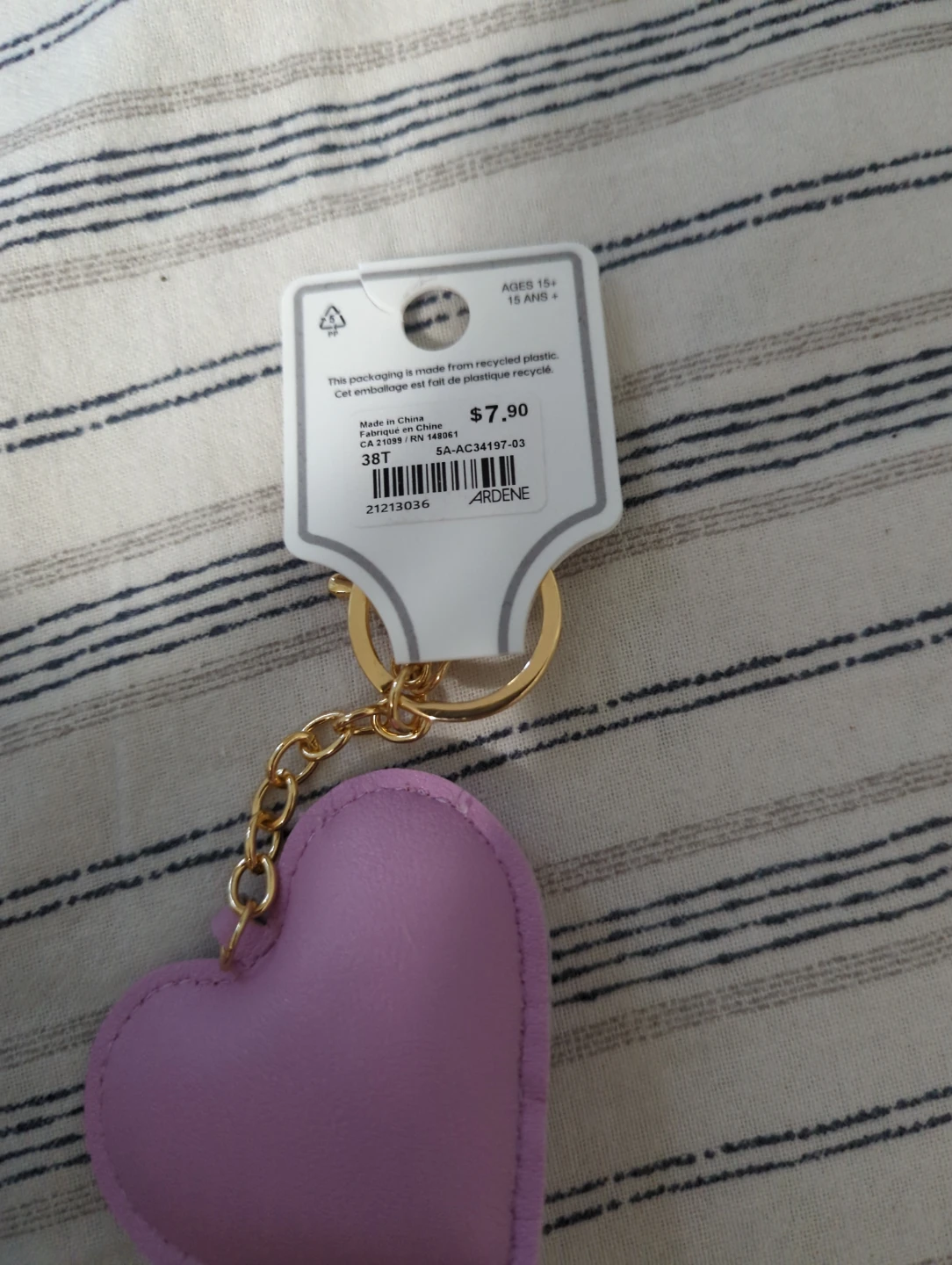 Ardene Gemini Heart Keychain - photo 2