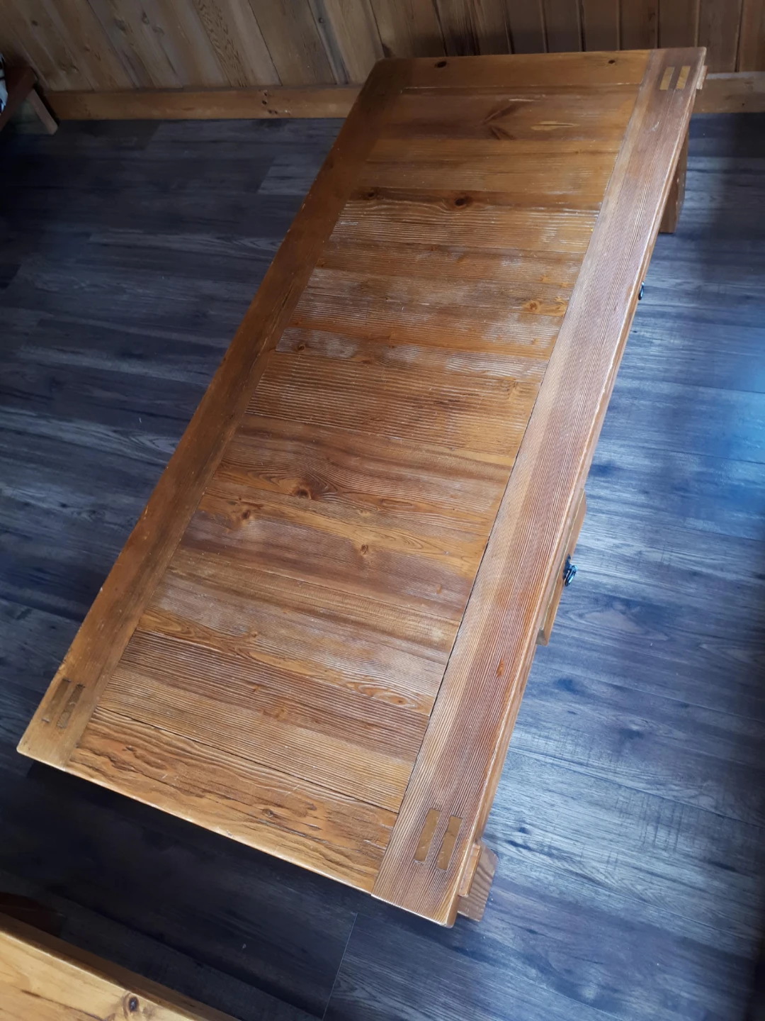 Wooden Coffee Table with Drawers - photo 2