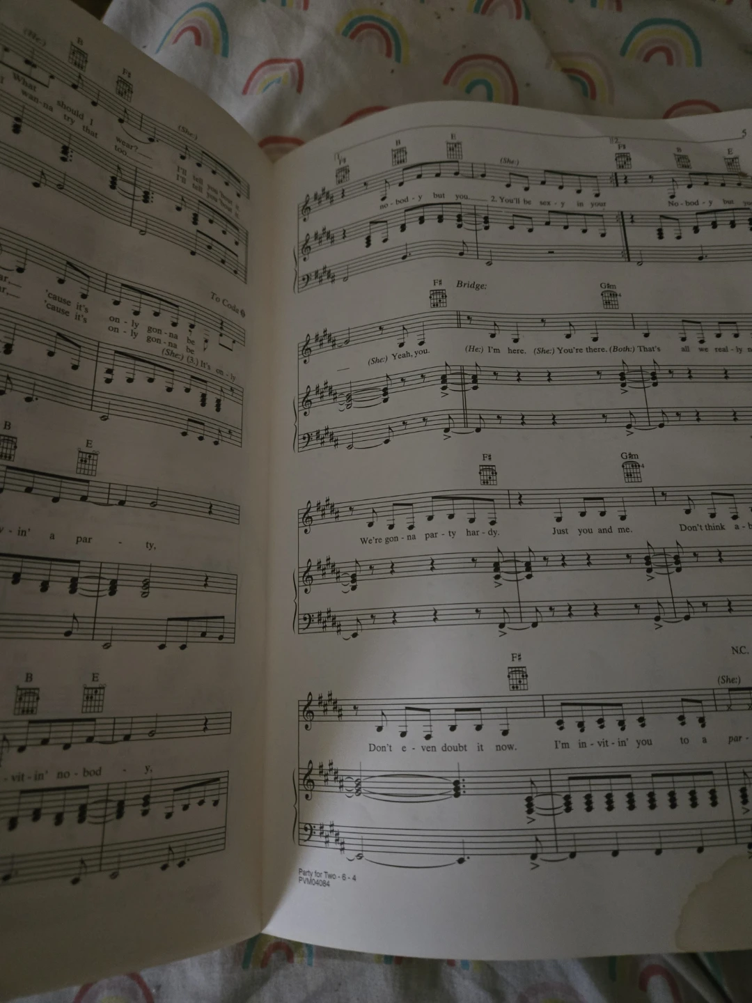 Shania Twain Autogaphed Party For Two Sheet Music - photo 3