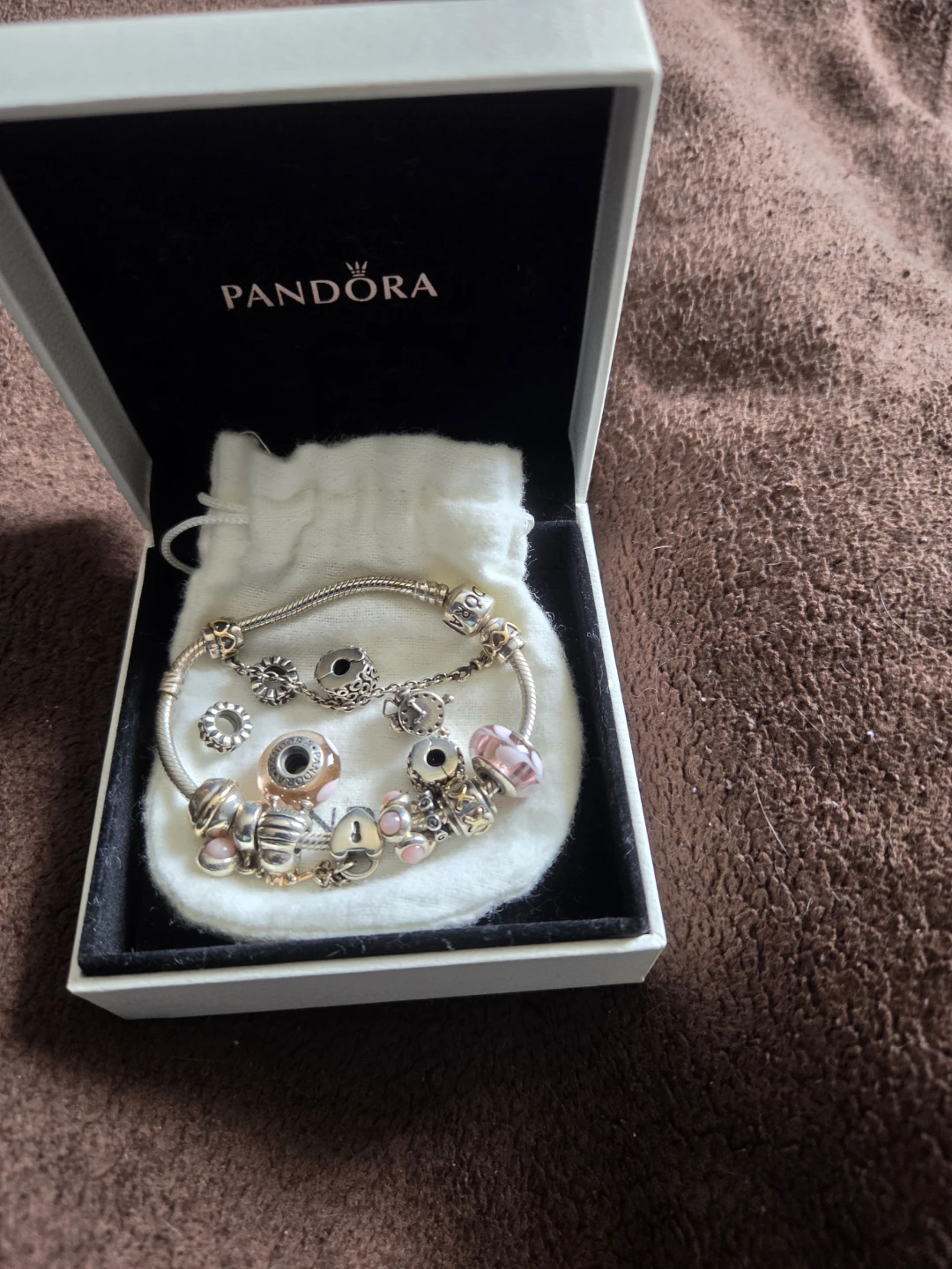 Pandora Sterling Silver Charm Bracelet with Charms - photo 4