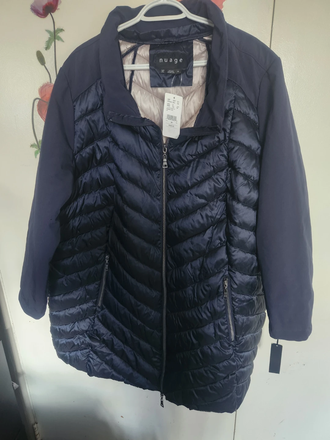 Nuage Women's Puffer Jacket Navy Blue Size 3X - photo 2