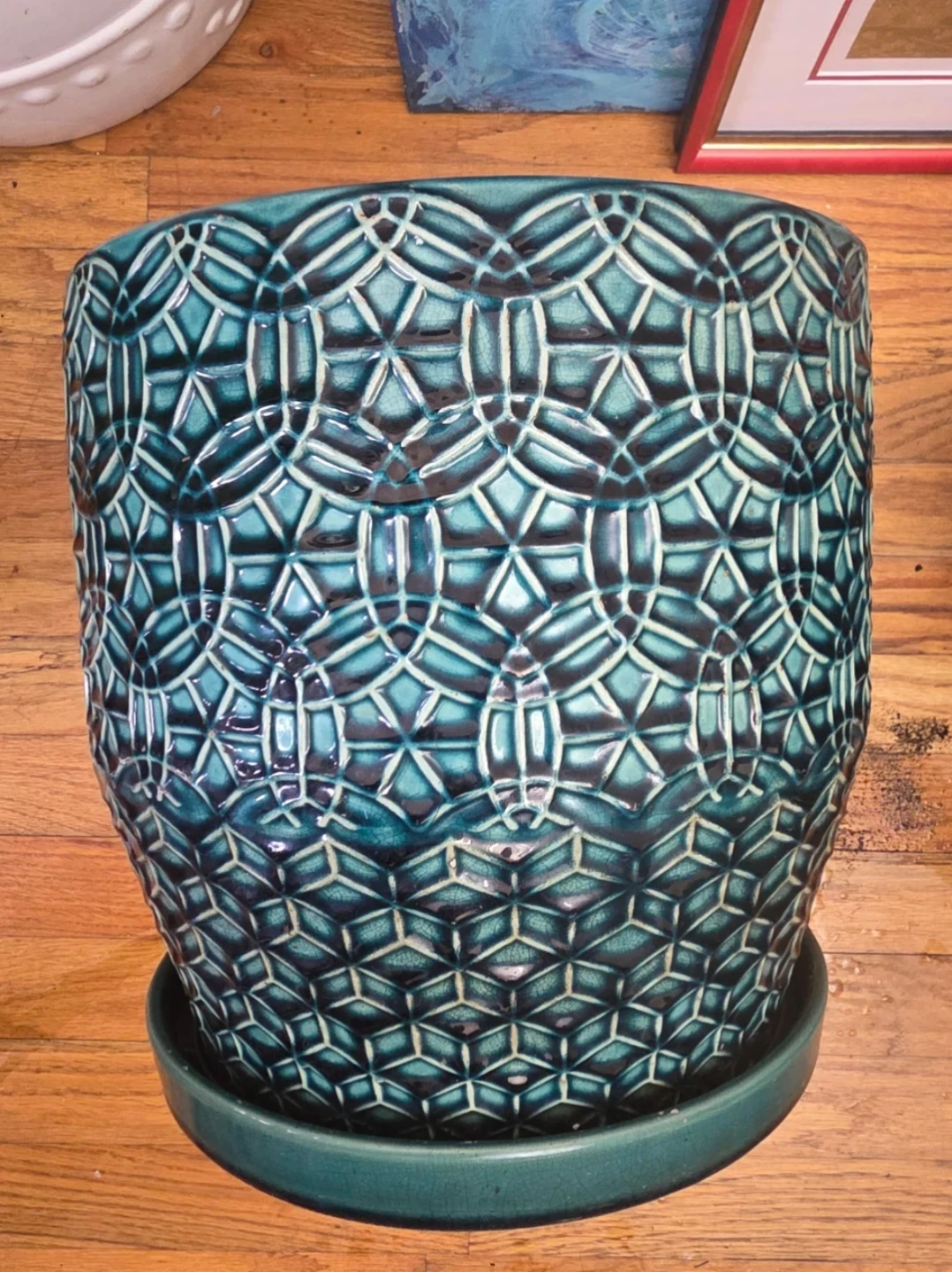 🌱Decorative Ceramic Planter Pot with Saucer