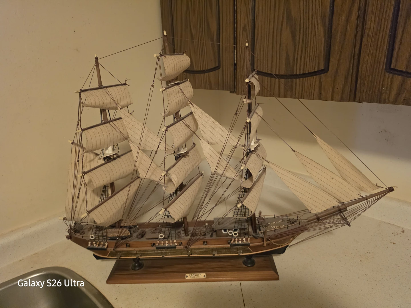 Model Ship Fragata Siglo XVIII
