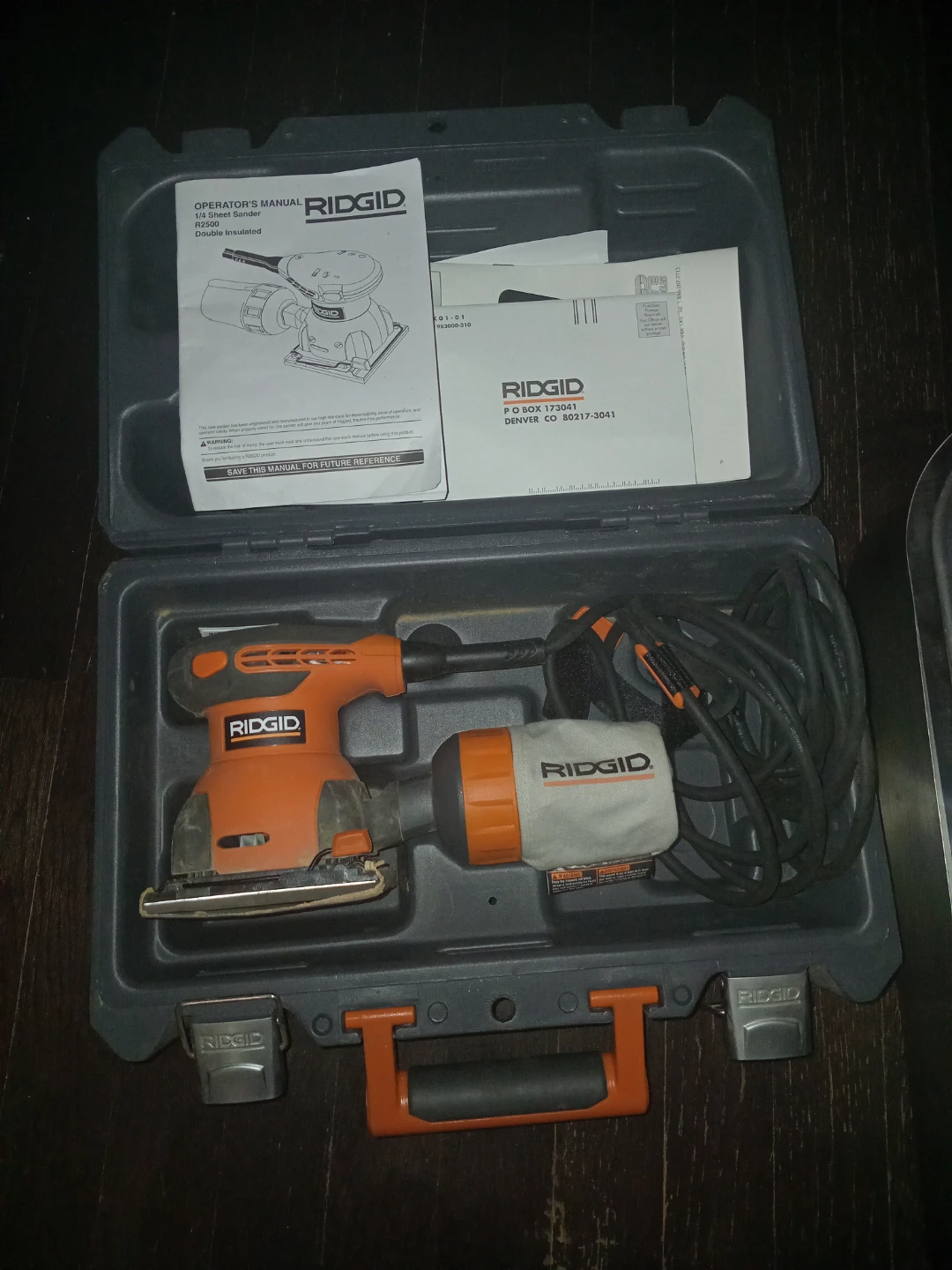 RIDGID Orbital Sander with Case - photo 3