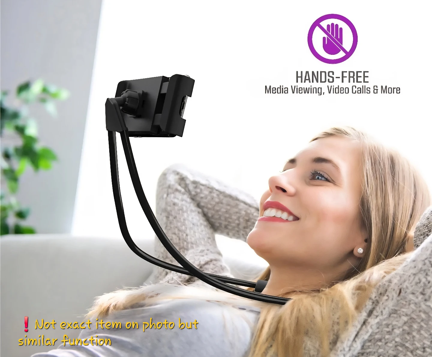 Black Flexible Neck Phone Holder - photo 3