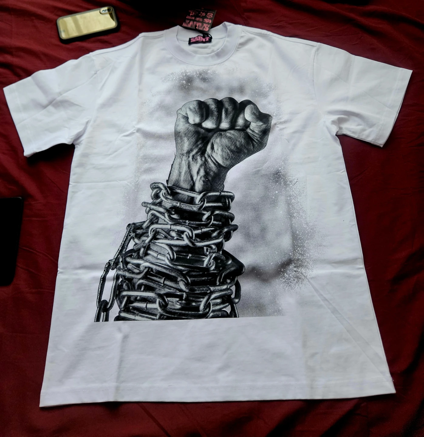 T-shirt blanc coton lourd