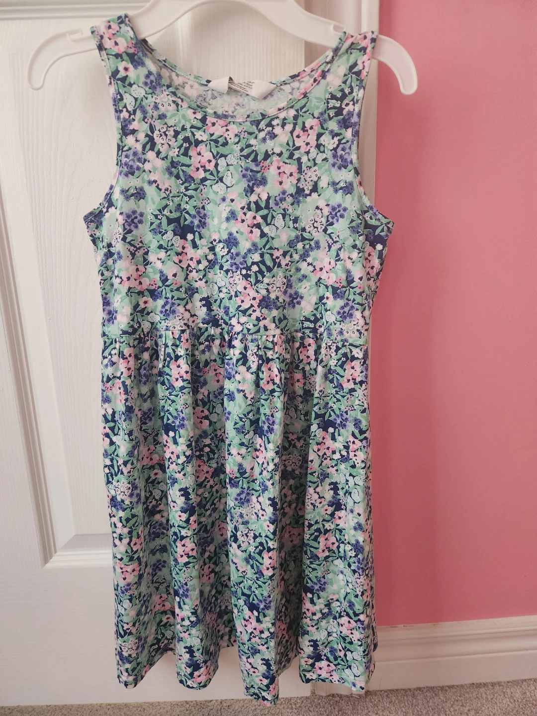 Girls' Sleeveless Floral Dress