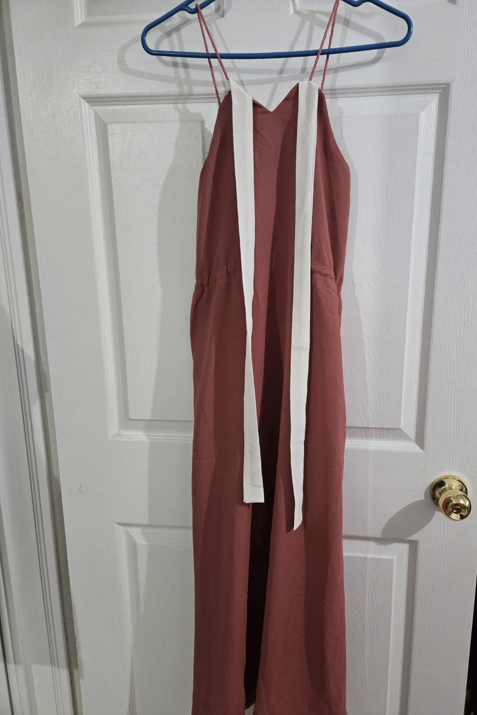 Women's Red dress with White Straps