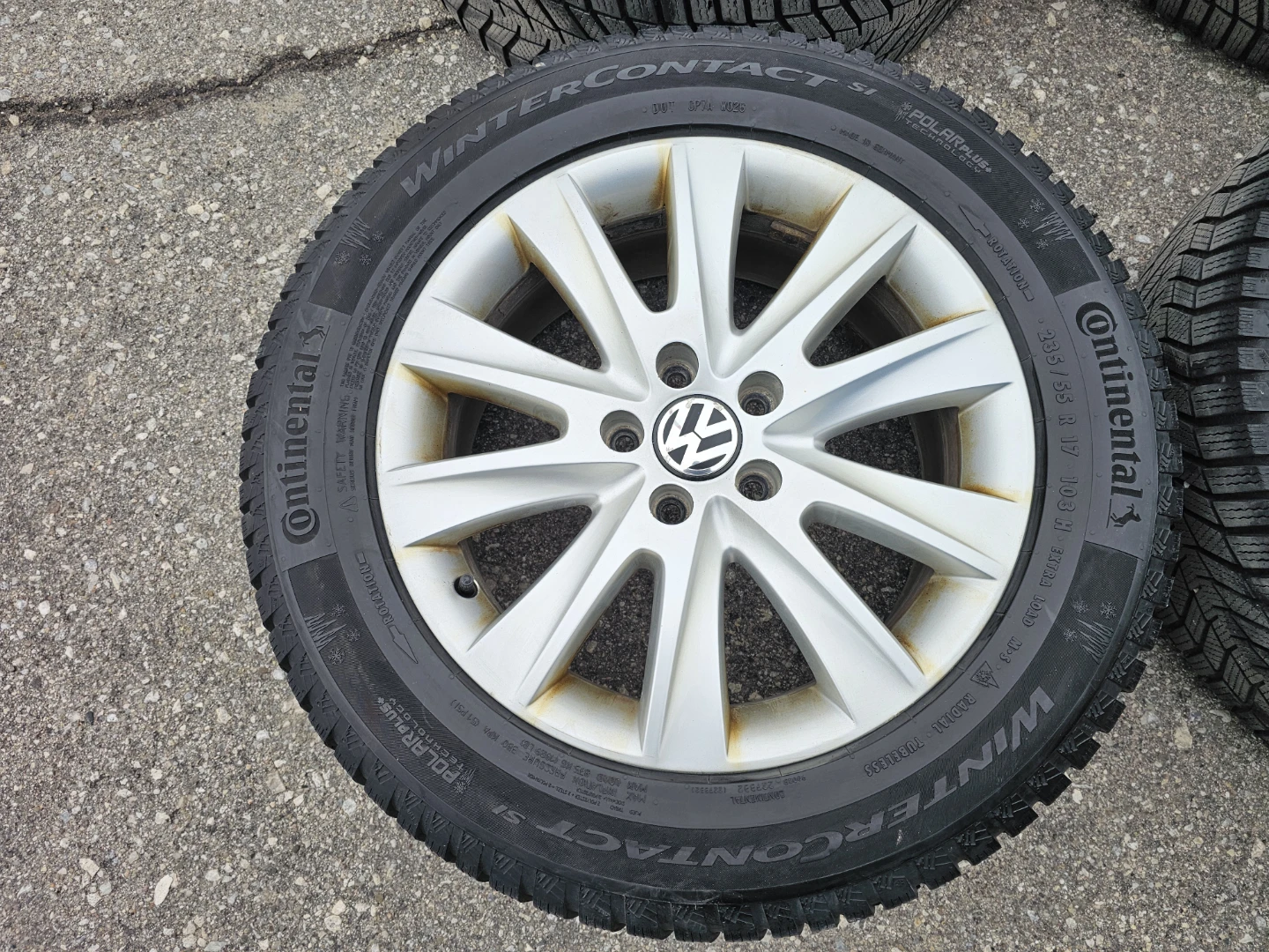 VOLKSWAGEN TIGUAN WINTER TIRES ON O.E.M RIMS 235/55 R17 - photo 2