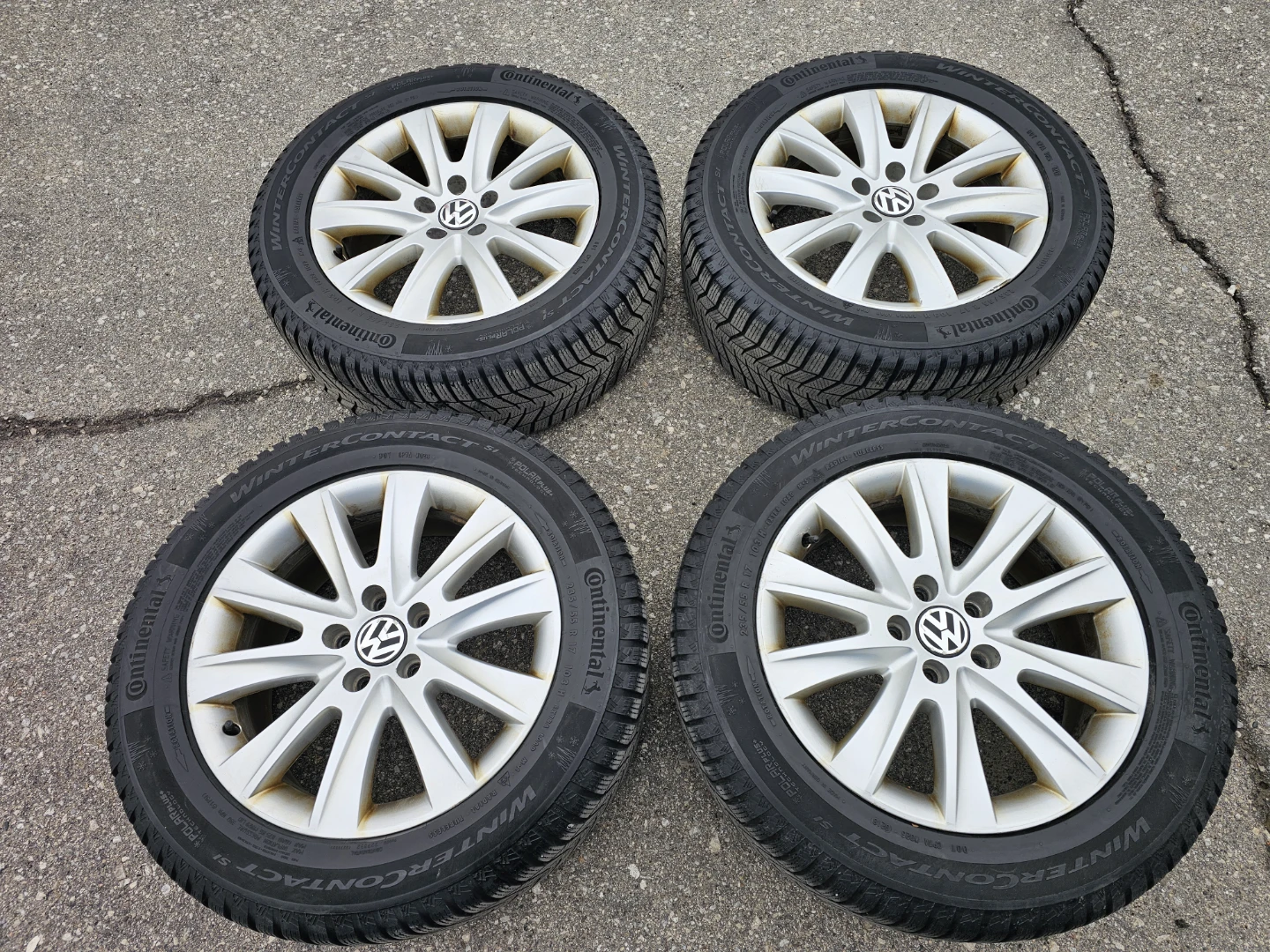 VOLKSWAGEN TIGUAN WINTER TIRES ON O.E.M RIMS 235/55 R17 - photo 3