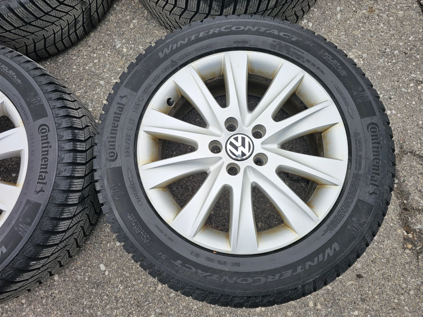 VOLKSWAGEN TIGUAN WINTER TIRES ON O.E.M RIMS 235/55 R17 - photo 4