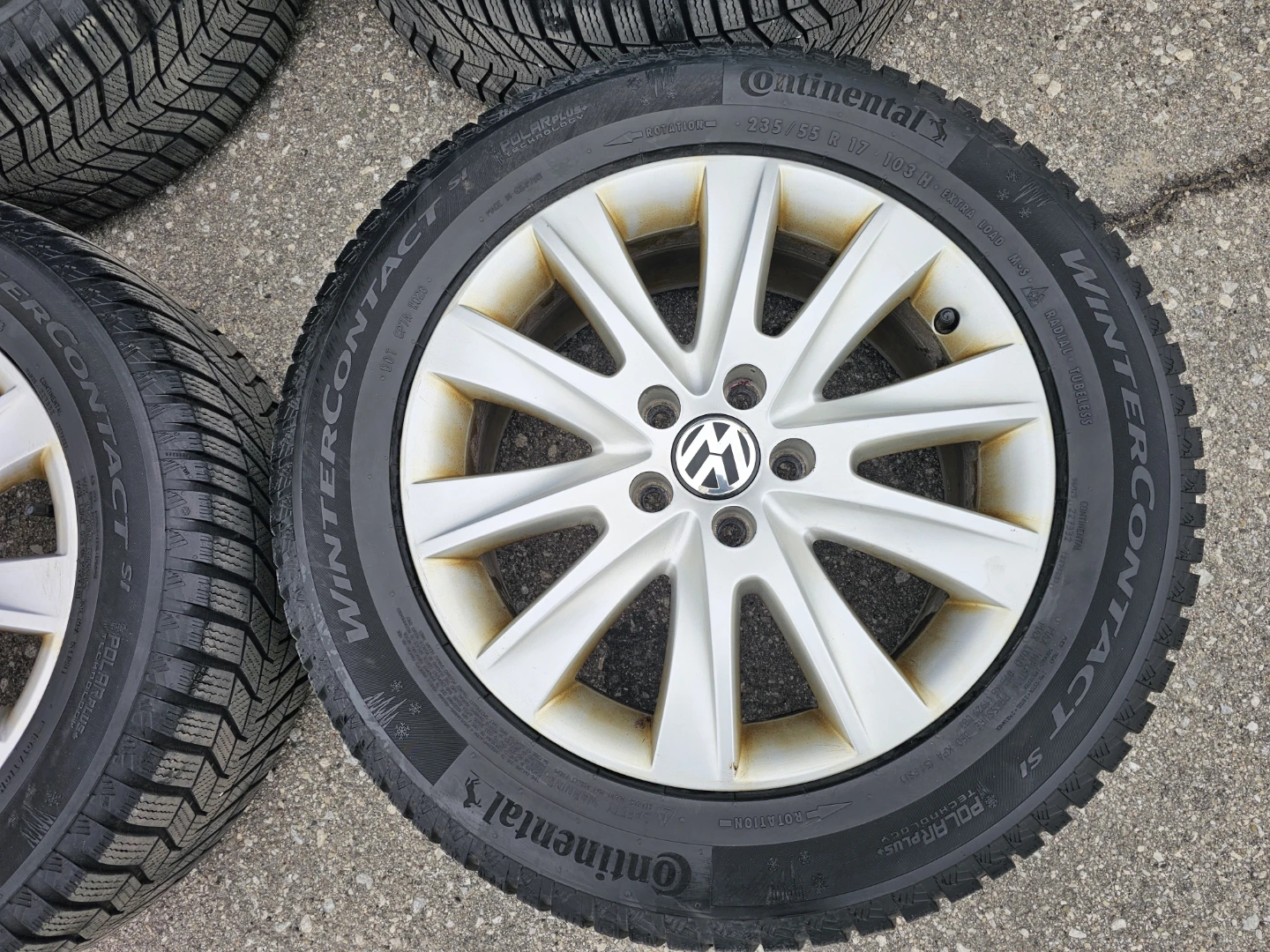 VOLKSWAGEN TIGUAN WINTER TIRES ON O.E.M RIMS 235/55 R17 - photo 5