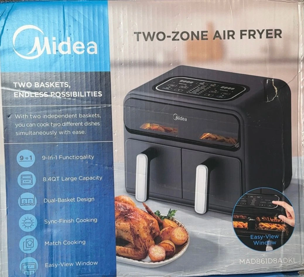 Midea Two-Zone 9 in 1 Air Fryer