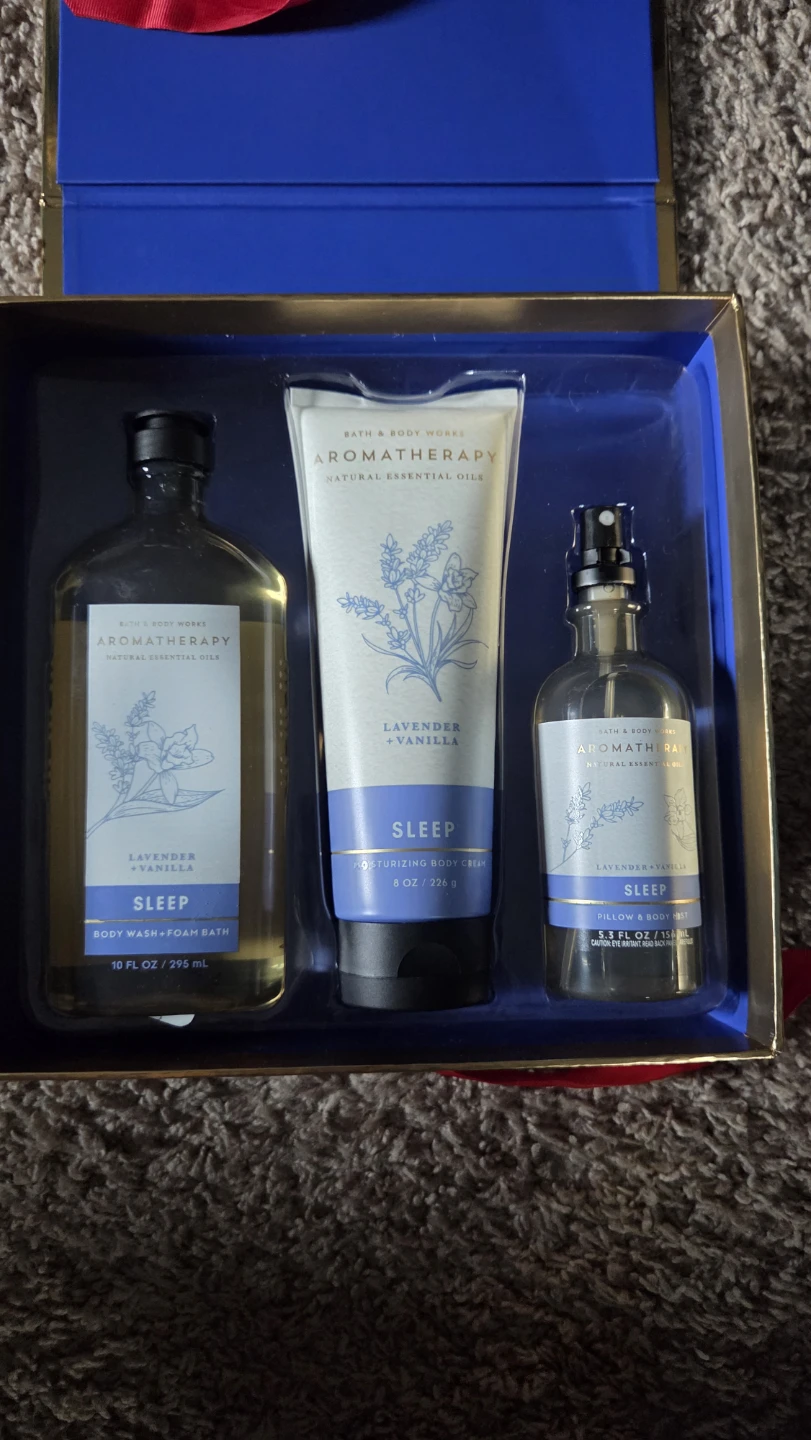 Bath & Body Works Aromatherapy Sleep Lavender Vanilla Gift Set