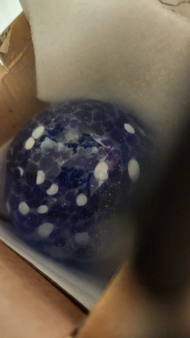 4 Aqua Globes Hand-Blown Glass Watering Bulbs - photo 3