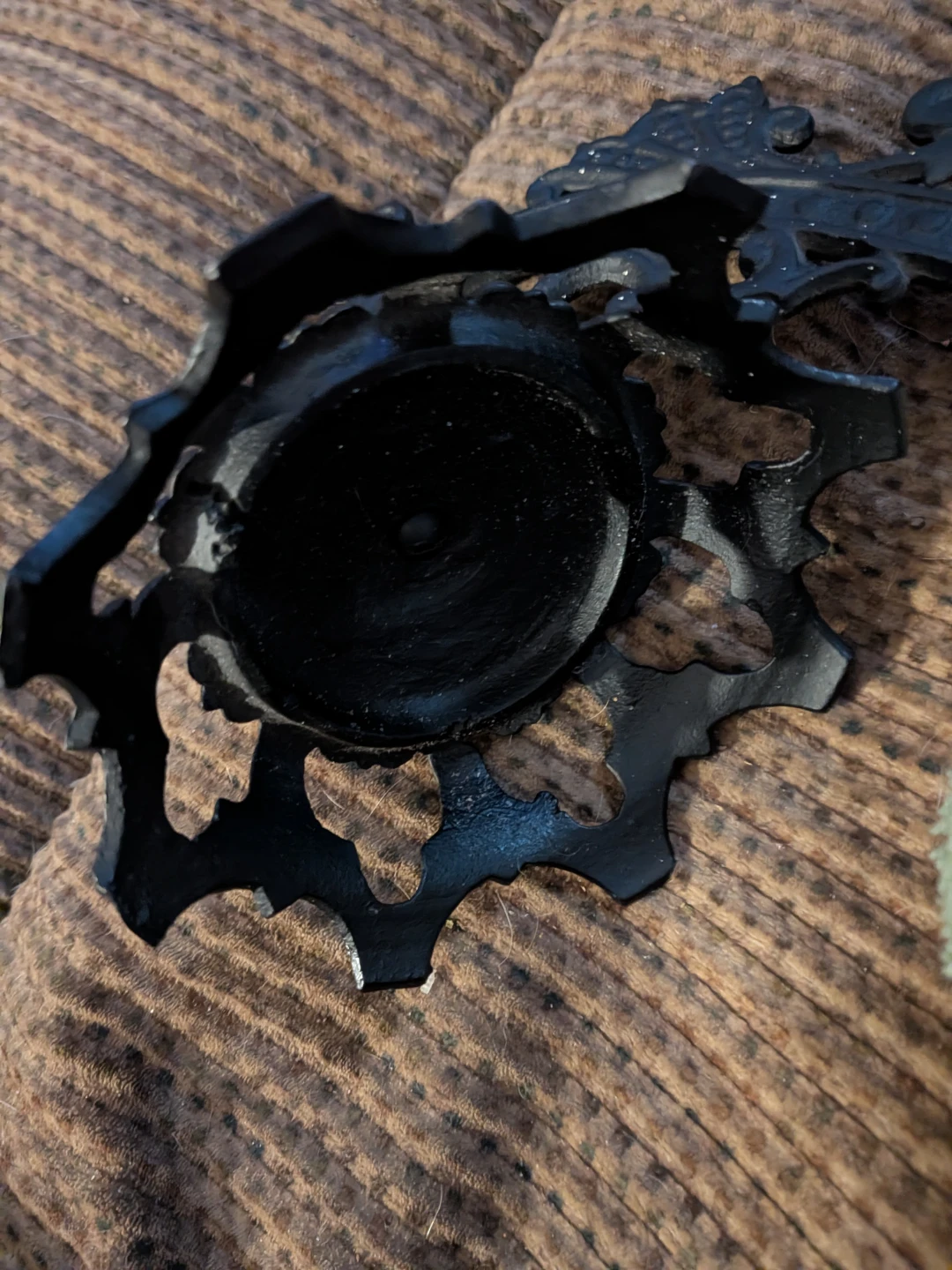Black Cast Iron Wall Sconce Candle Holder - photo 5