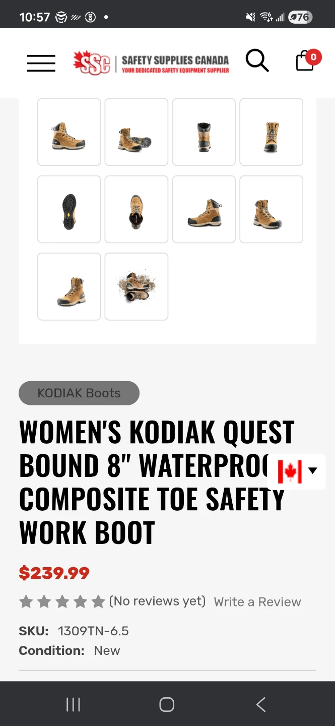 KODIAK Quest Bound 8" Waterproof Composite Toe Work Boots - photo 5