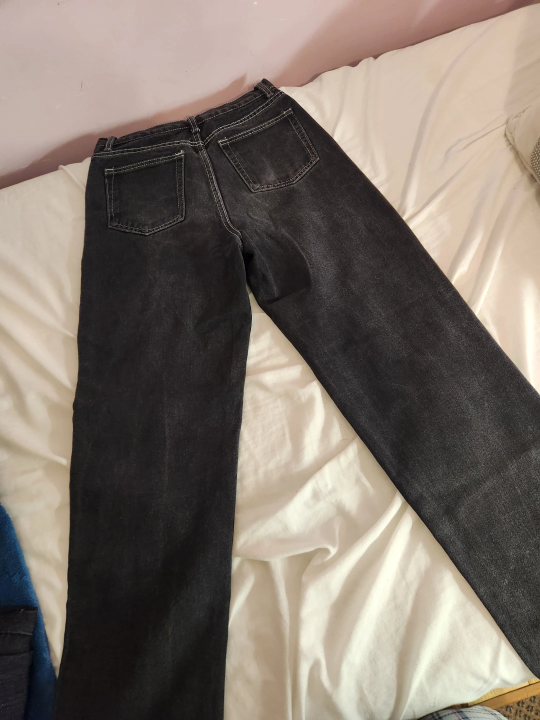 Women's Black Denim Jeans - Size M (6) - photo 2