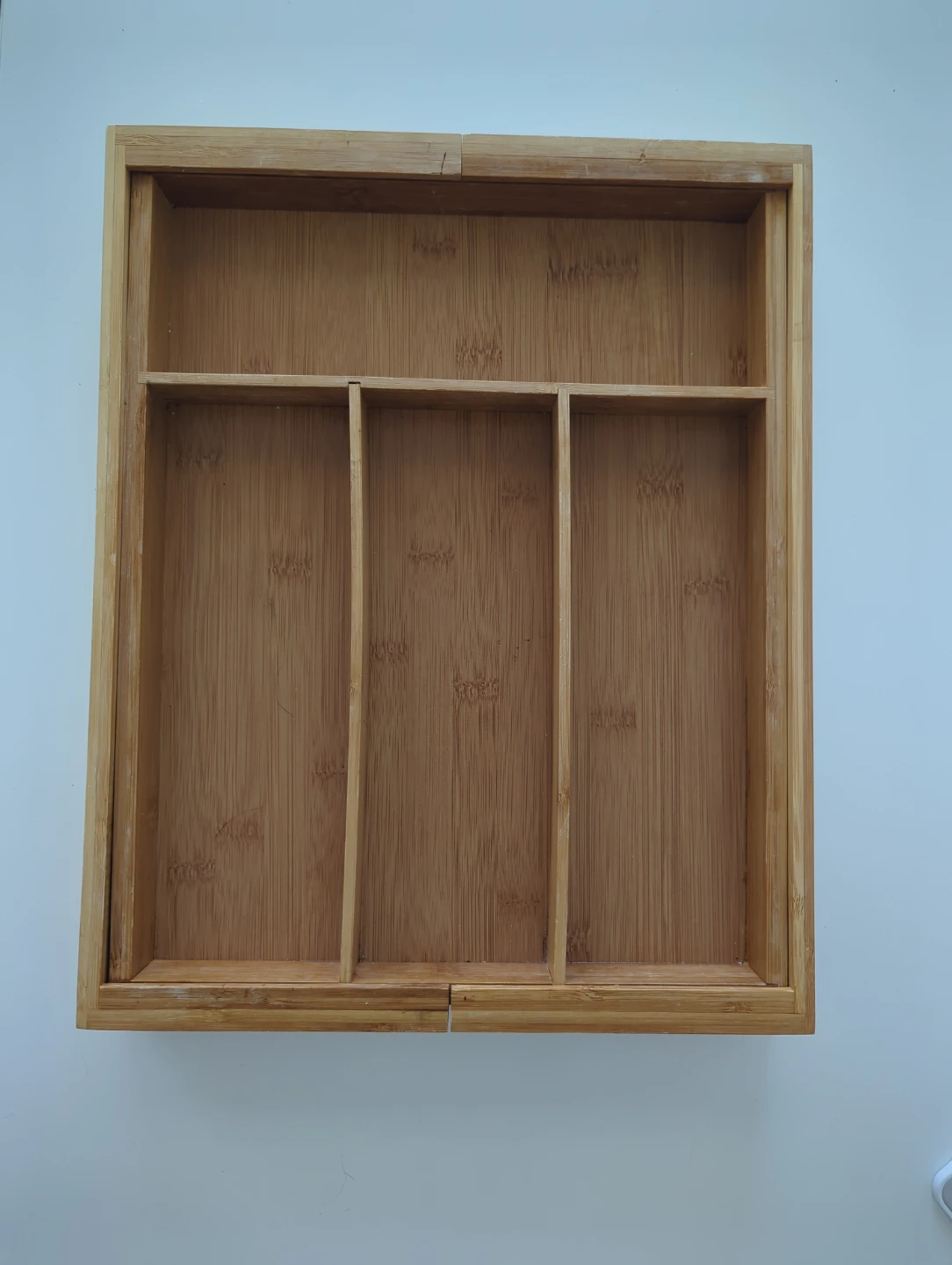 Bamboo Cutlery Organizer Tray Expandable - photo 2