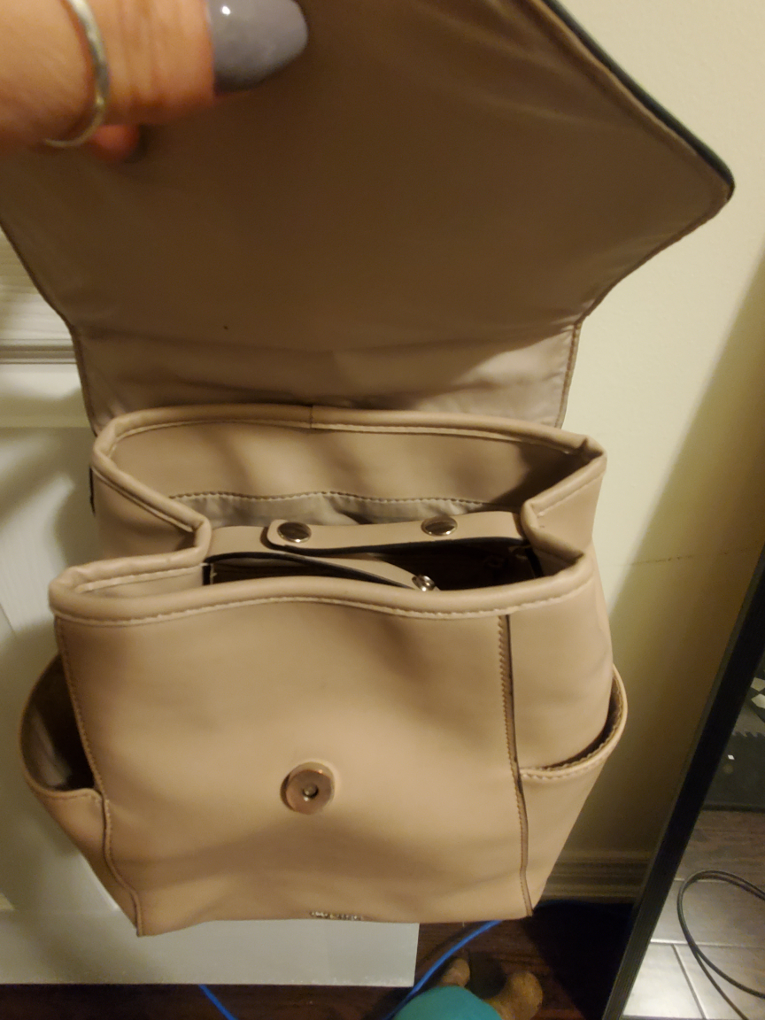 Nine West Beige Faux Leather Backpack - photo 3
