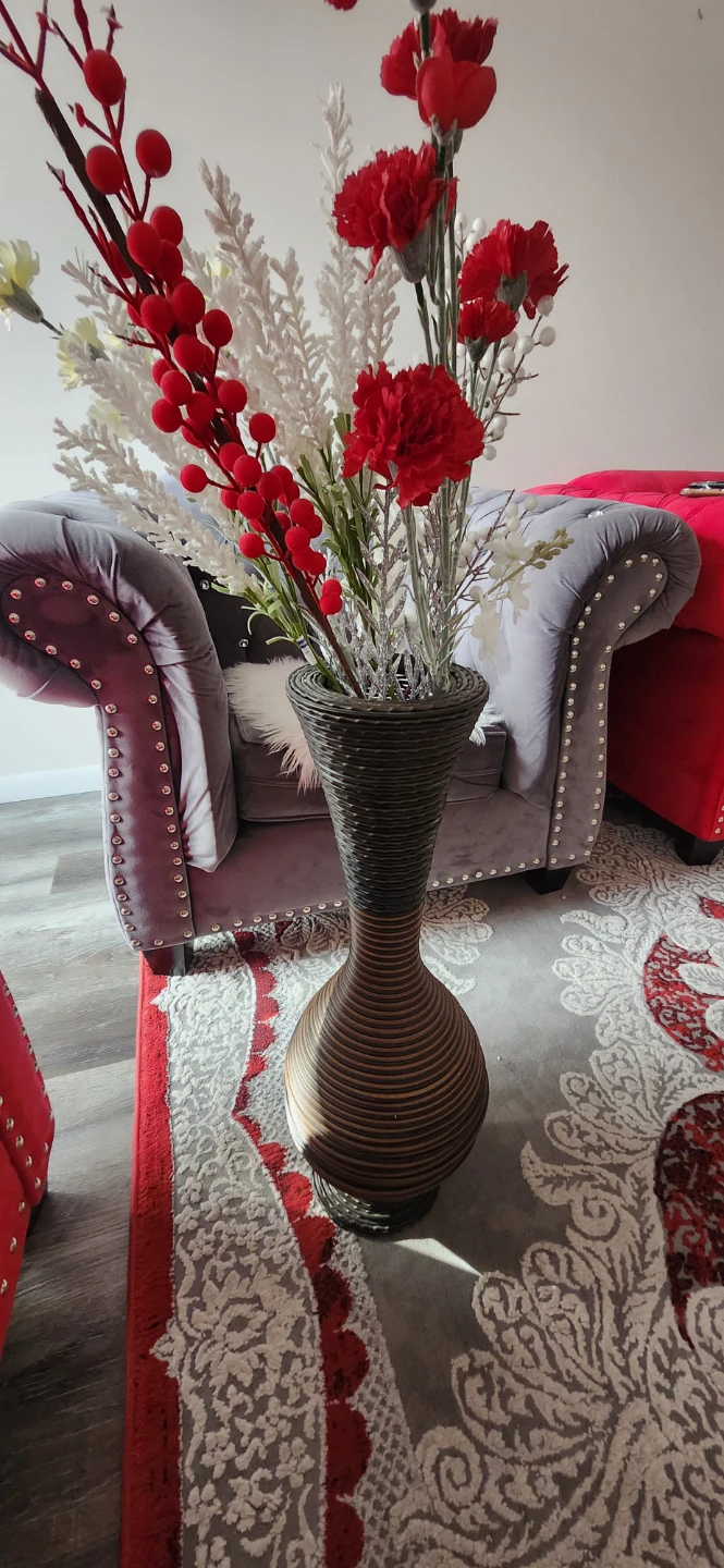 Woven Tall Decorative Vase