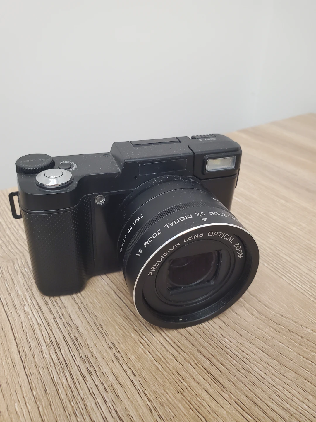 Black Digital Camera with 8x Optical Zoom