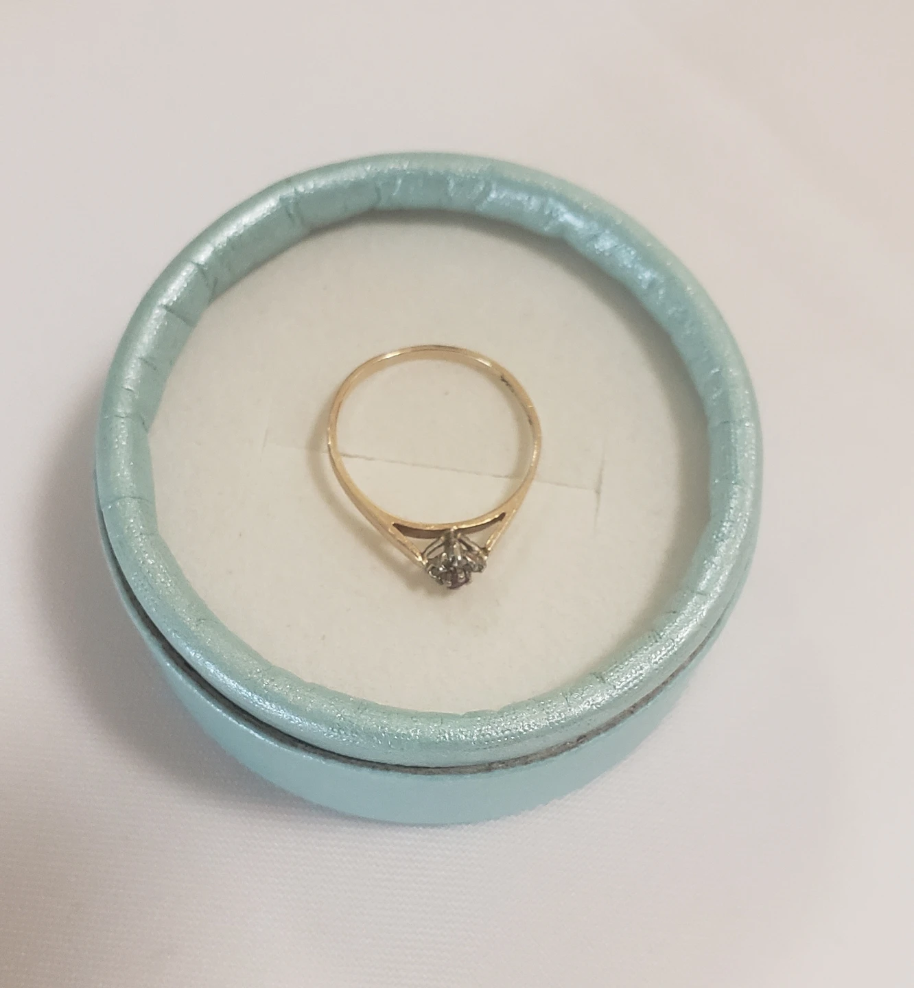 Like New 10k Real Gold Pink Turquoise and Diamonds - photo 4