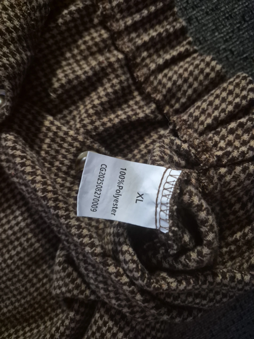Houndstooth Pattern Skirt - Size XL - photo 3