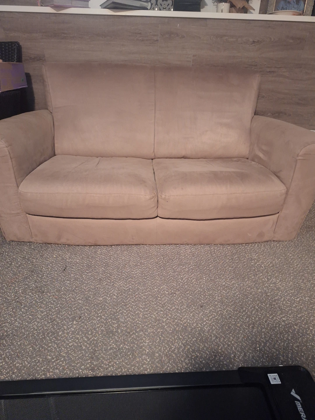 Beige Loveseat Sofa free - photo 3