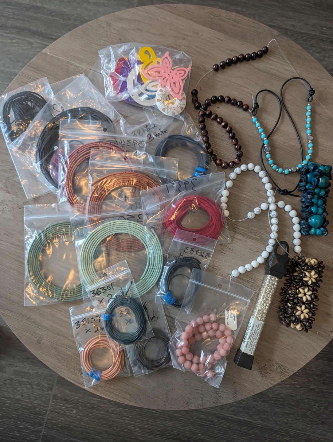 Assorted Crafting Beads and Cords Bundle