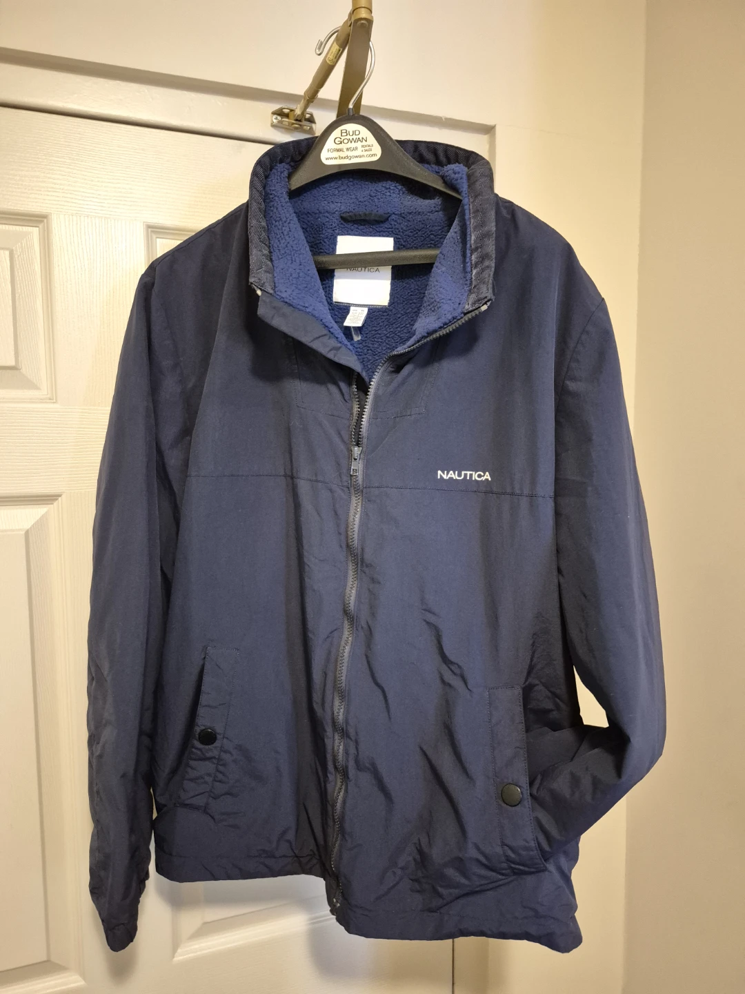 Nautica Navy Jacket with Fleece Lining