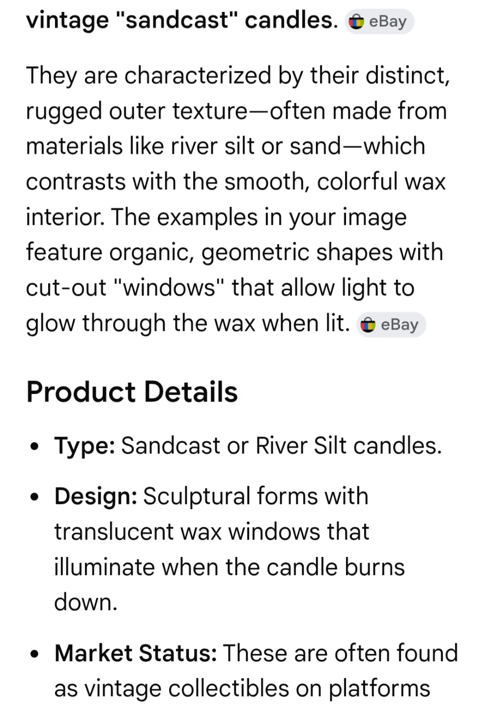 Vintage "Sandcast" Style Candle - photo 5