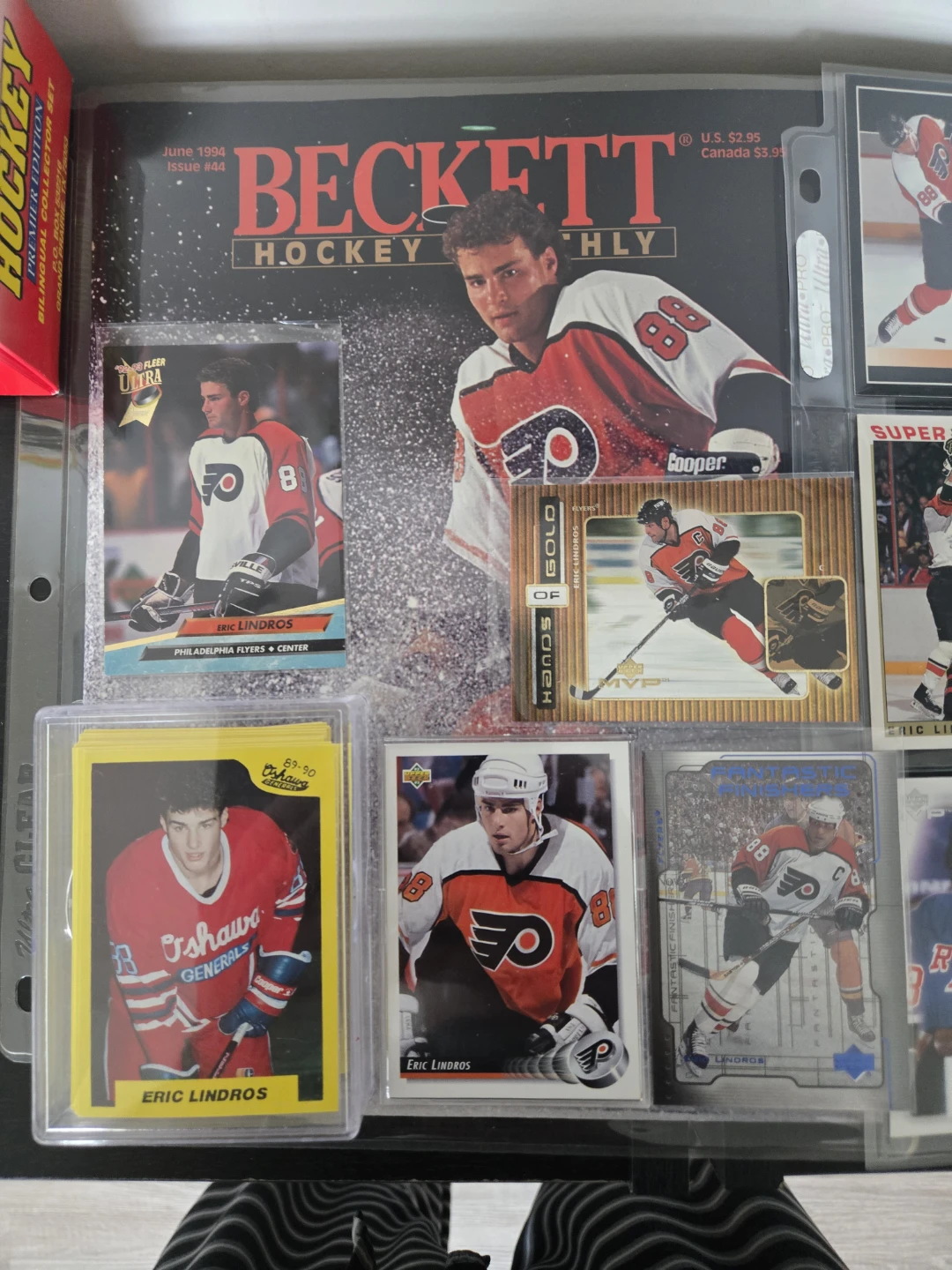 Eric Lindros Rookie Cards, Pre Rookie, Sets & Becketts - photo 2