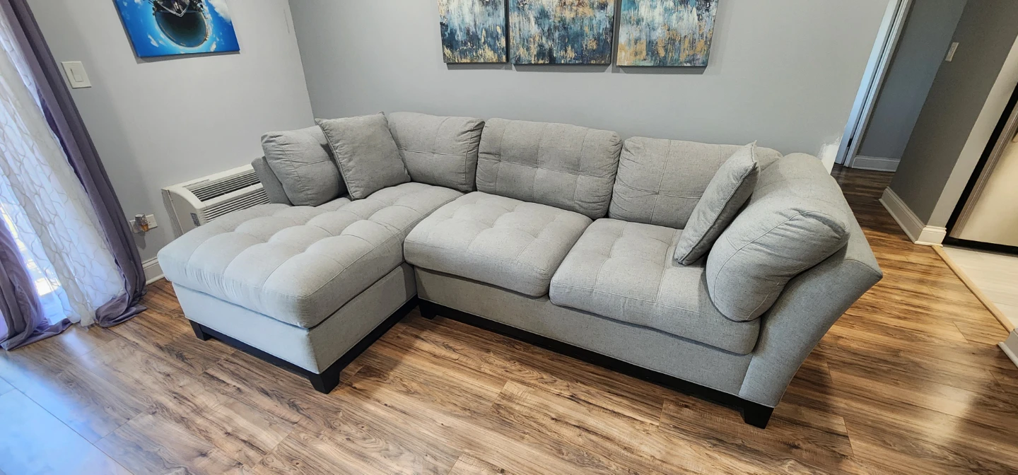 Gray Sectional Sofa - photo 4