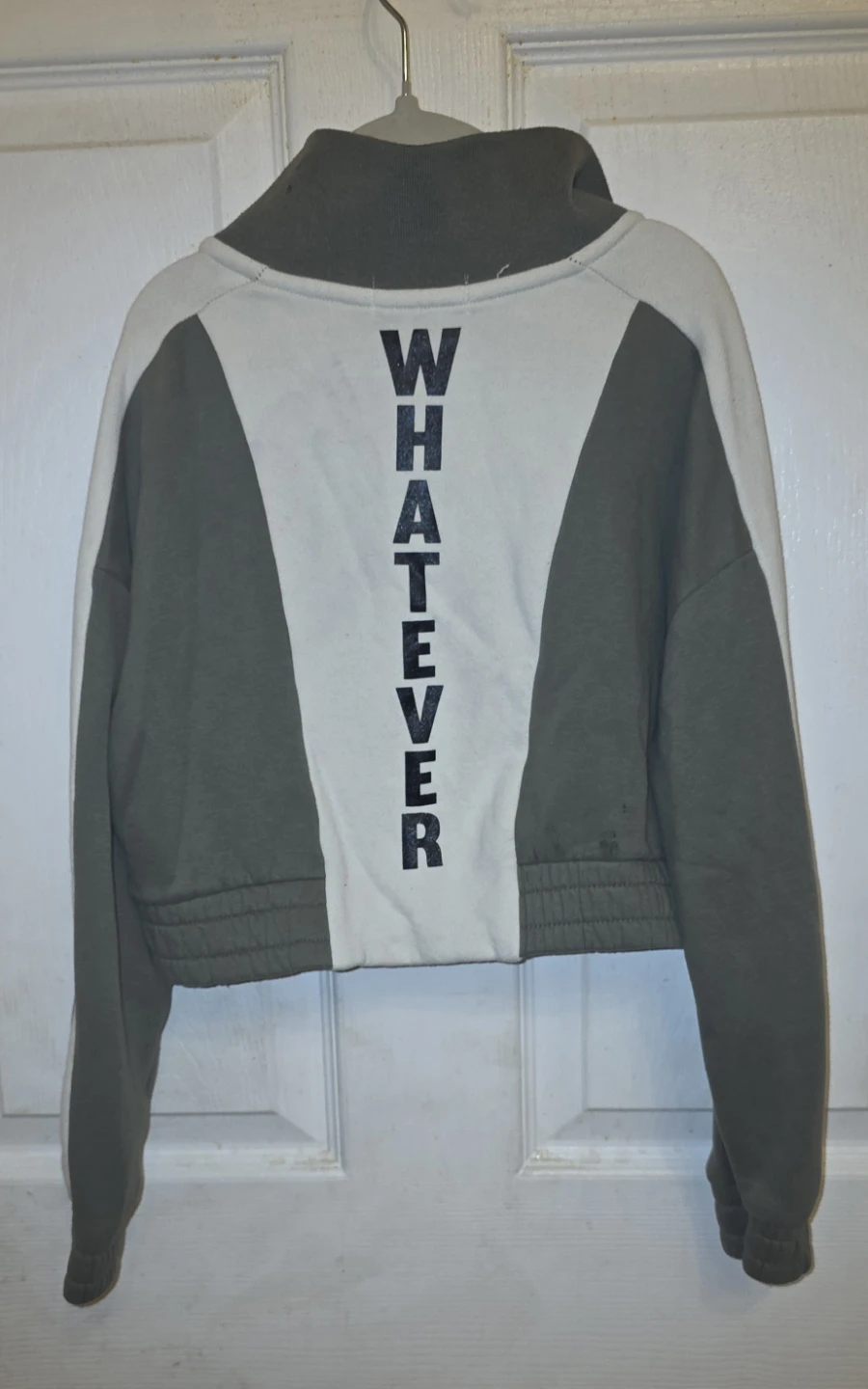 Primark Crop Sweatshirt - "Whatever" Graphic - photo 2