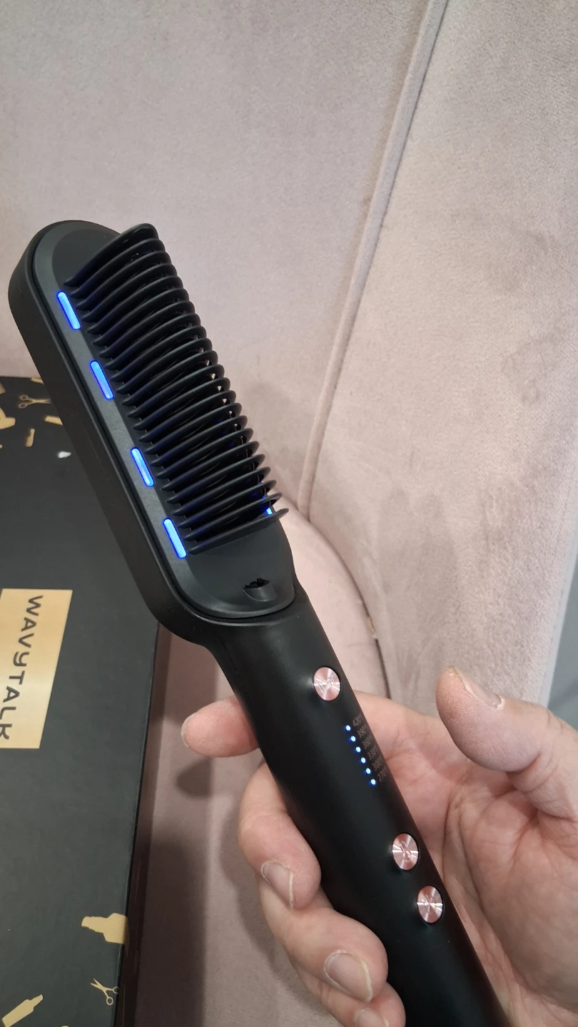 Hair Straightener Brush Comb Negative lonic - photo 4