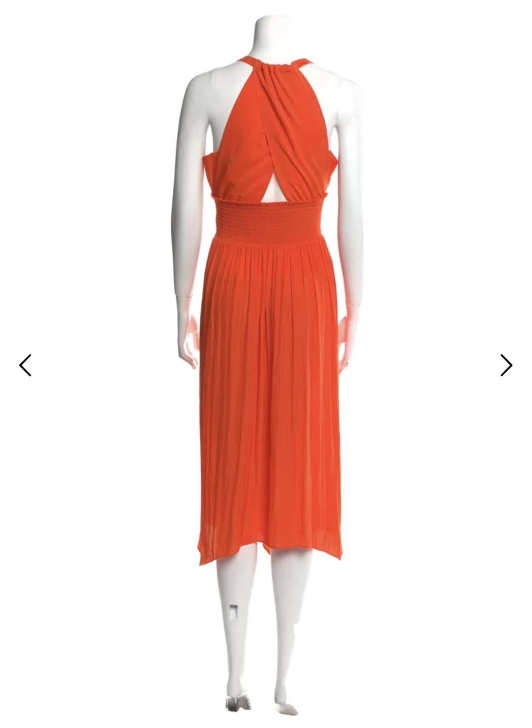 Ramy Brook Orange Halter Neck Midi Dress - photo 2